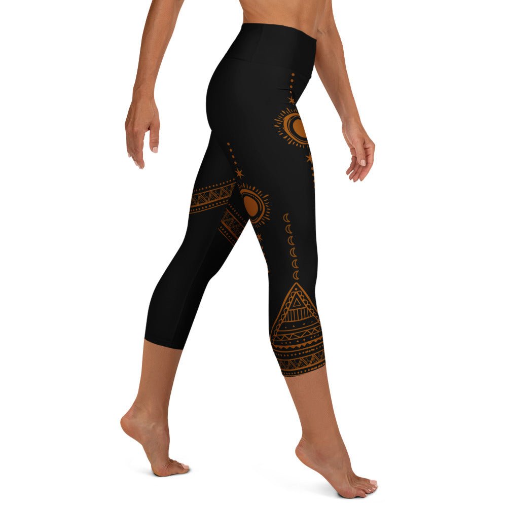 Tribal Sun Capri - Leggings – Energie & Stil in perfekter Balance - YogaStylz