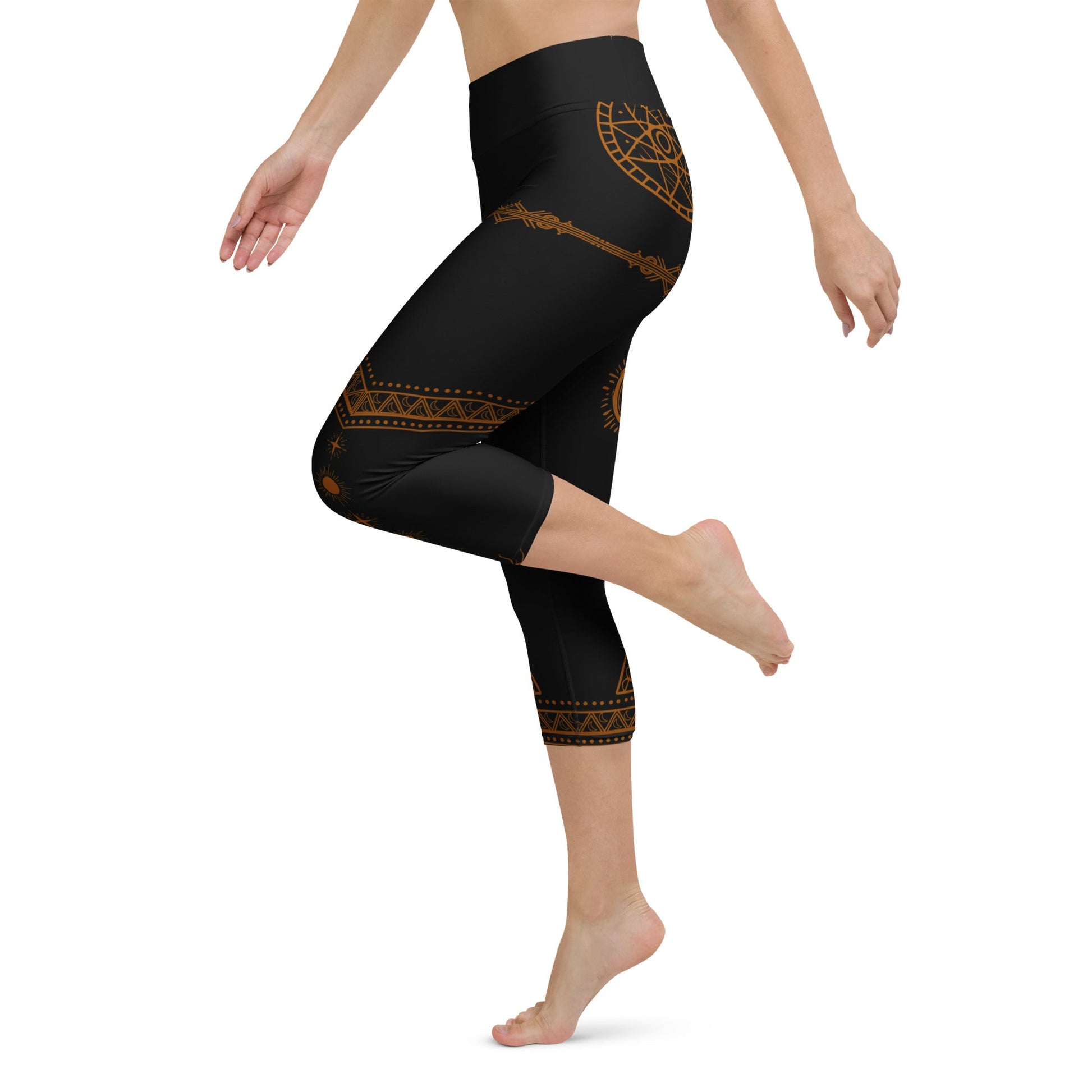 Tribal Sun Capri - Leggings – Energie & Stil in perfekter Balance - YogaStylz