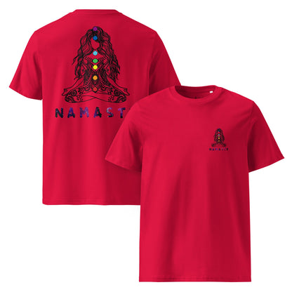 Unisex - Bio - Baumwoll - T-Shirt Chakra Namaste Boho Yoga - YogaStylz