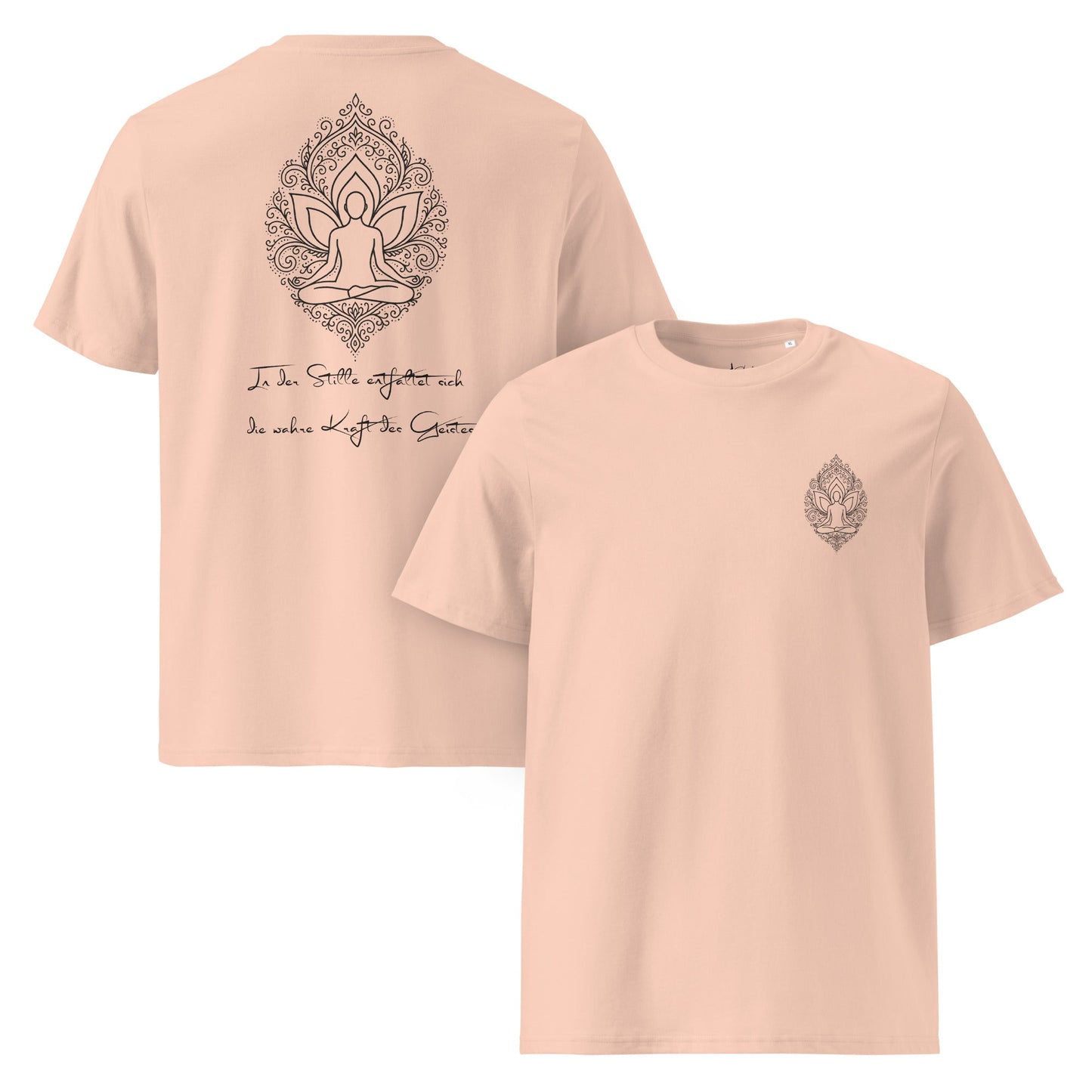 Unisex - Bio - Baumwoll - T-Shirt Lotus - Zen - YogaStylz