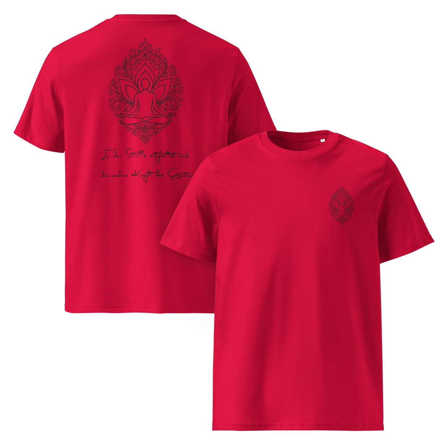 Unisex - Bio - Baumwoll - T-Shirt Lotus - Zen - YogaStylz