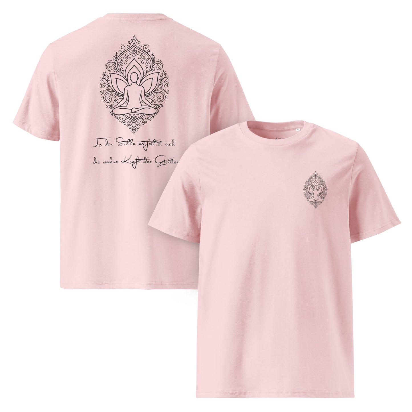 Unisex - Bio - Baumwoll - T-Shirt Lotus - Zen - YogaStylz