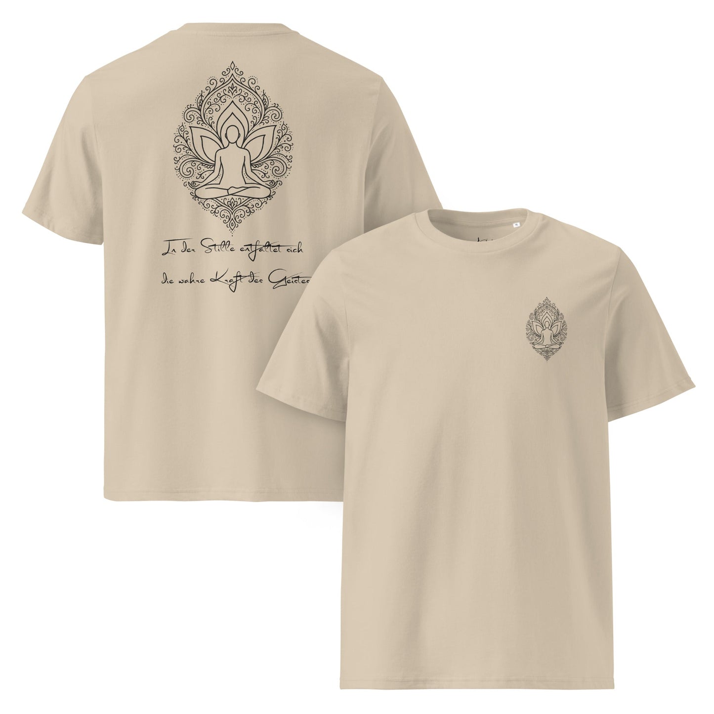 Unisex - Bio - Baumwoll - T-Shirt Lotus - Zen - YogaStylz