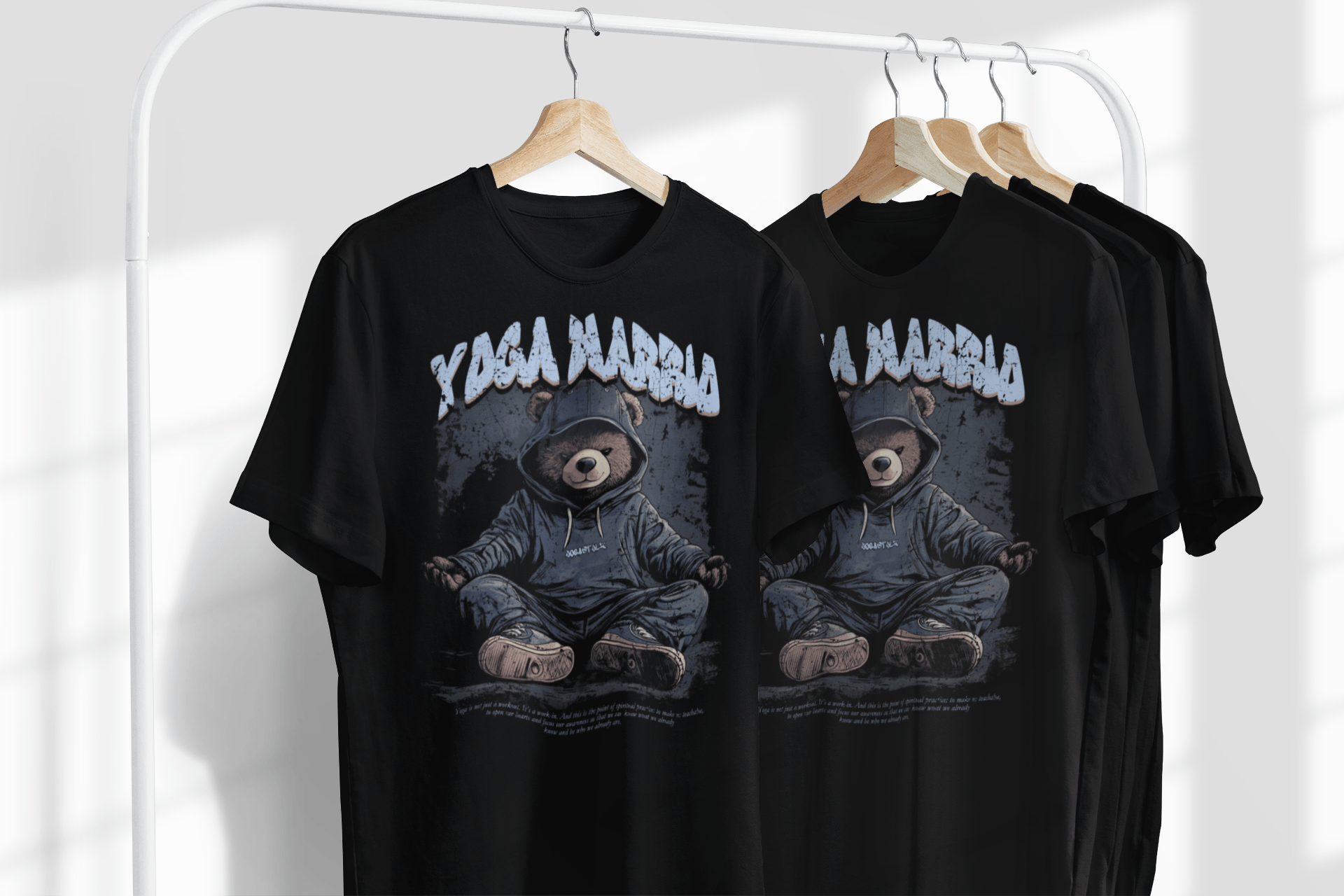 Unisex - Bio - Baumwoll - T-Shirt "Yoga Warrio" - YogaStylz
