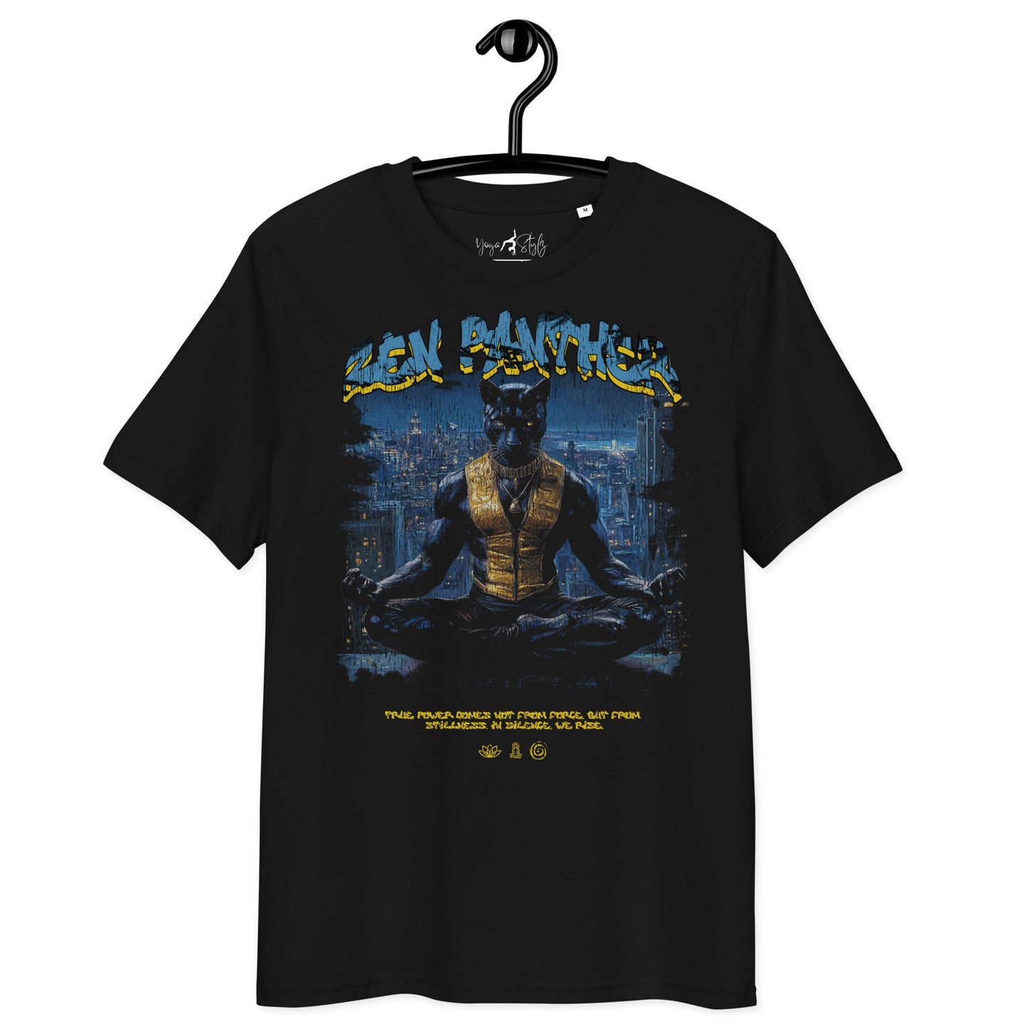 Unisex - Bio - Baumwoll - T-Shirt "Zen Panther" - YogaStylz