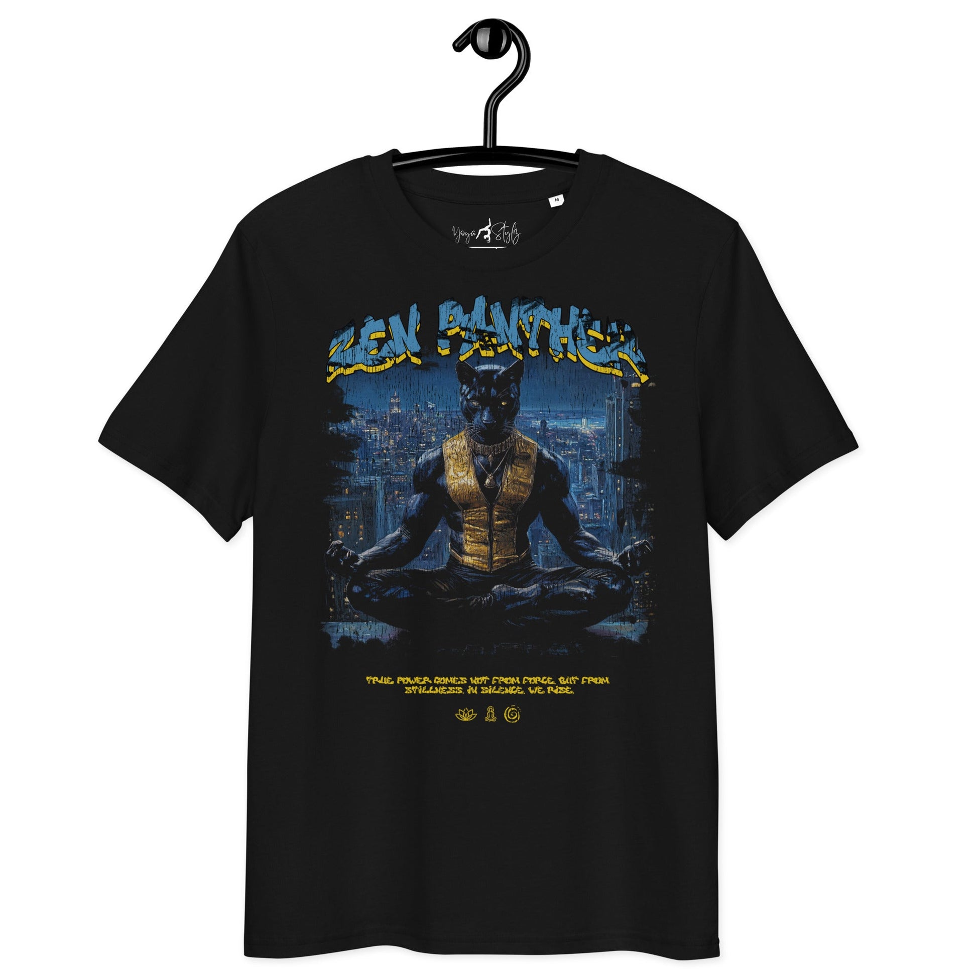 Unisex - Bio - Baumwoll - T-Shirt "Zen Panther" - YogaStylz