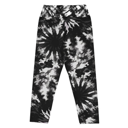 Yoga - Capri - Leggings in Schwarz - Weißer Batik - Optik - YogaStylz