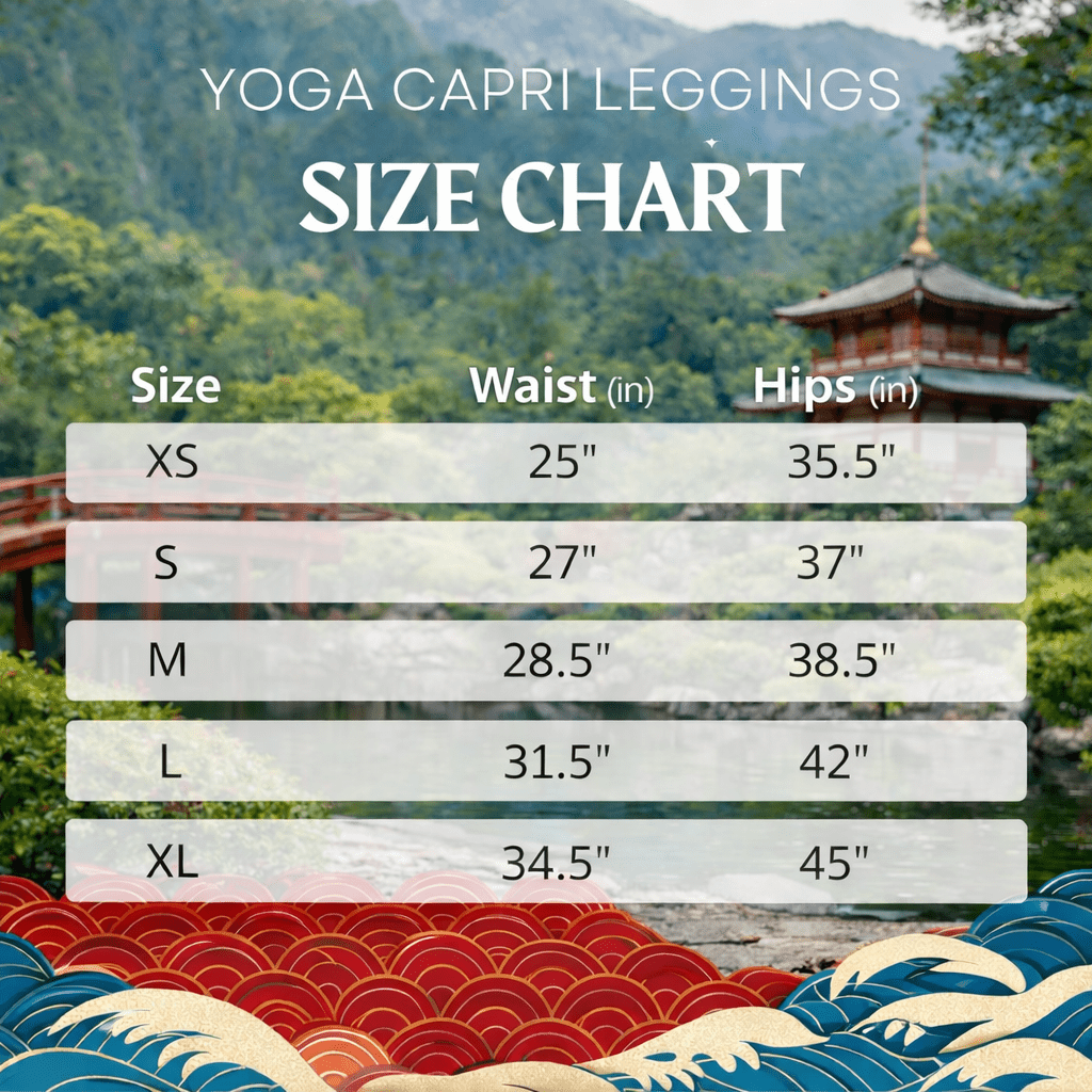 Yoga - Capri - Leggings mit abstraktem Muster - YogaStylz