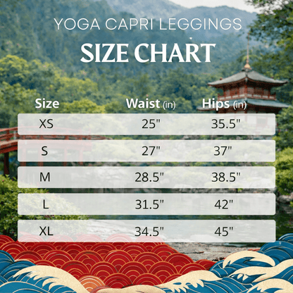 Yoga - Capri - Leggings mit abstraktem Muster - YogaStylz