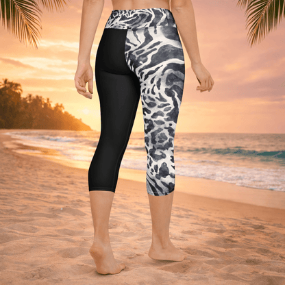 Yoga - Capri - Leggings mit Leoparden - Print - YogaStylz
