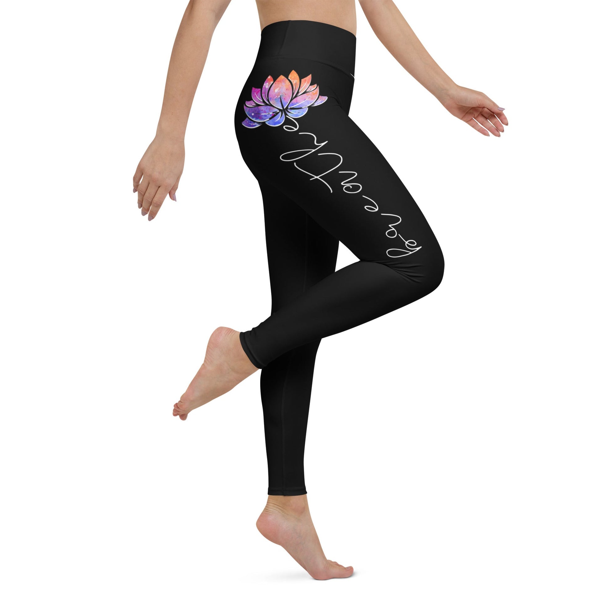 Yoga - Leggings im Breathe - Lotus Design - YogaStylz