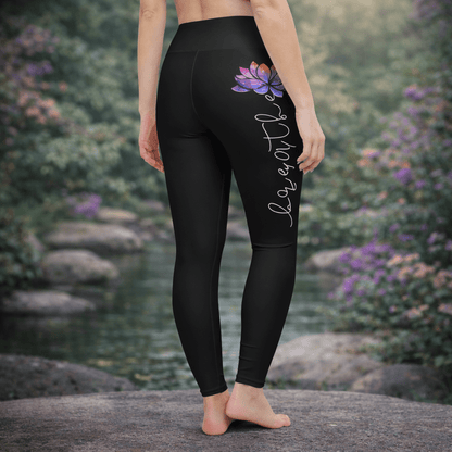 Yoga - Leggings im Breathe - Lotus Design - YogaStylz