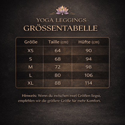 Yoga - Leggings im Breathe - Lotus Design - YogaStylz