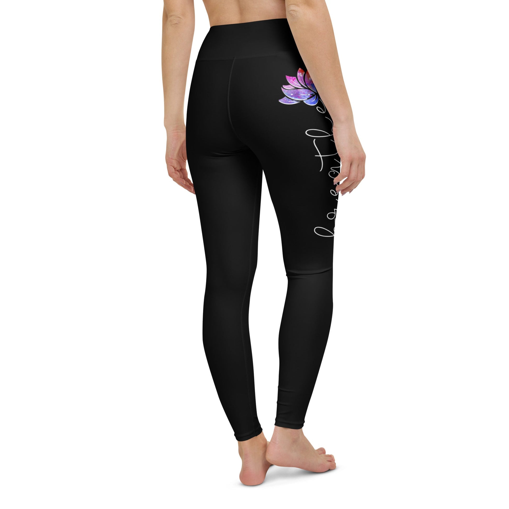 Yoga - Leggings im Breathe - Lotus Design - YogaStylz