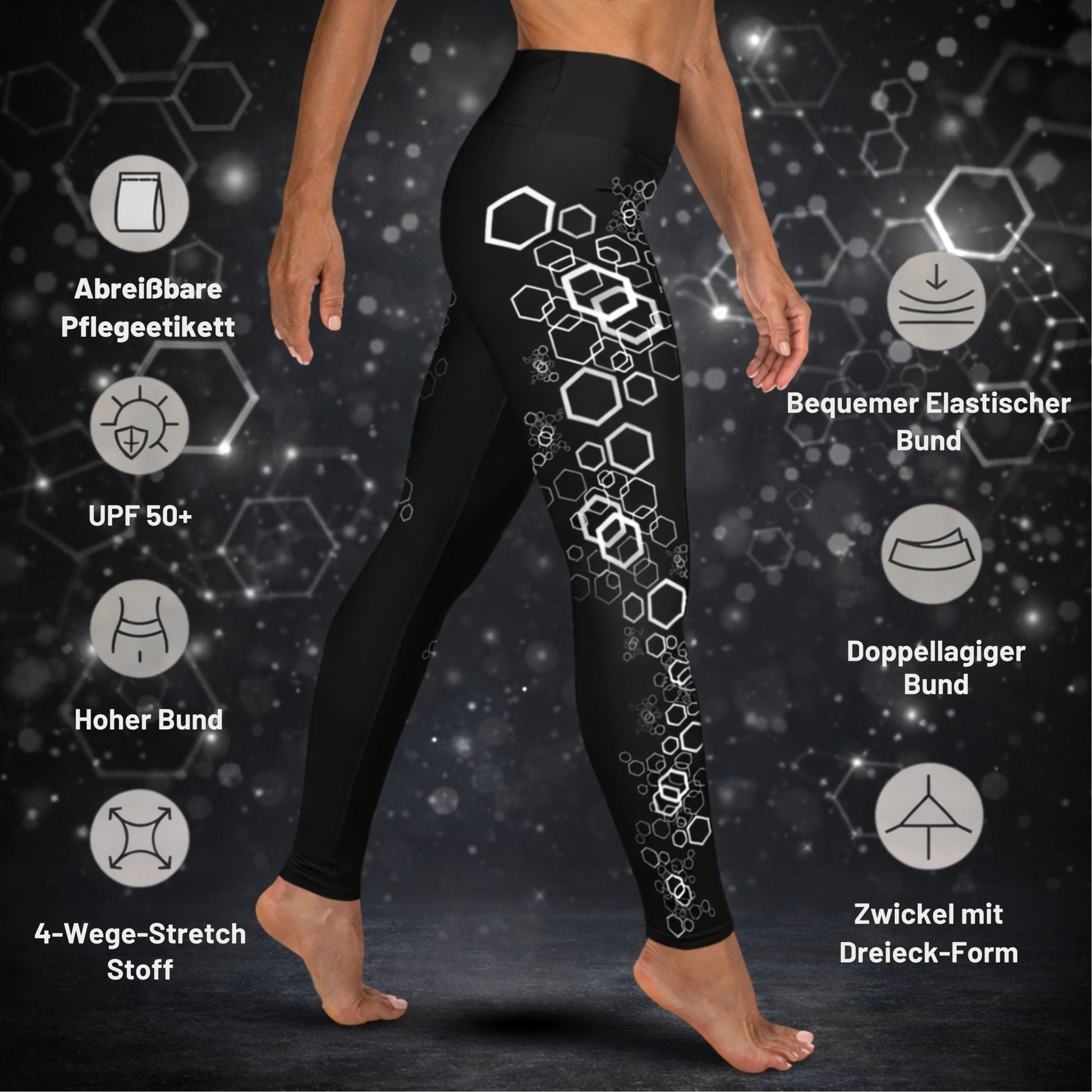 Yoga - Leggings im geometrischen Muster - YogaStylz