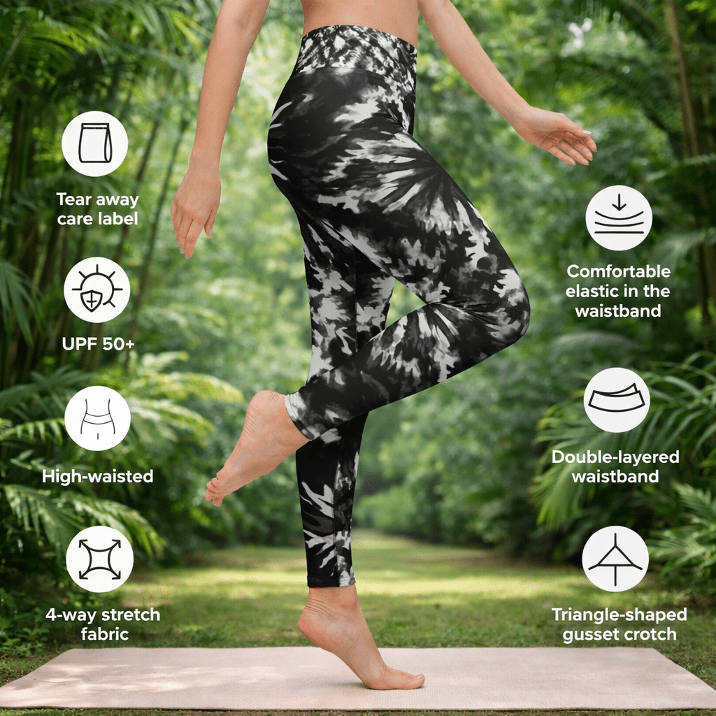 Yoga - Leggings im Tie - Dye Design - YogaStylz