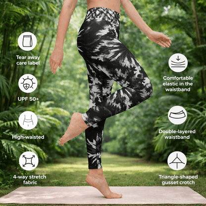 Yoga - Leggings im Tie - Dye Design - YogaStylz