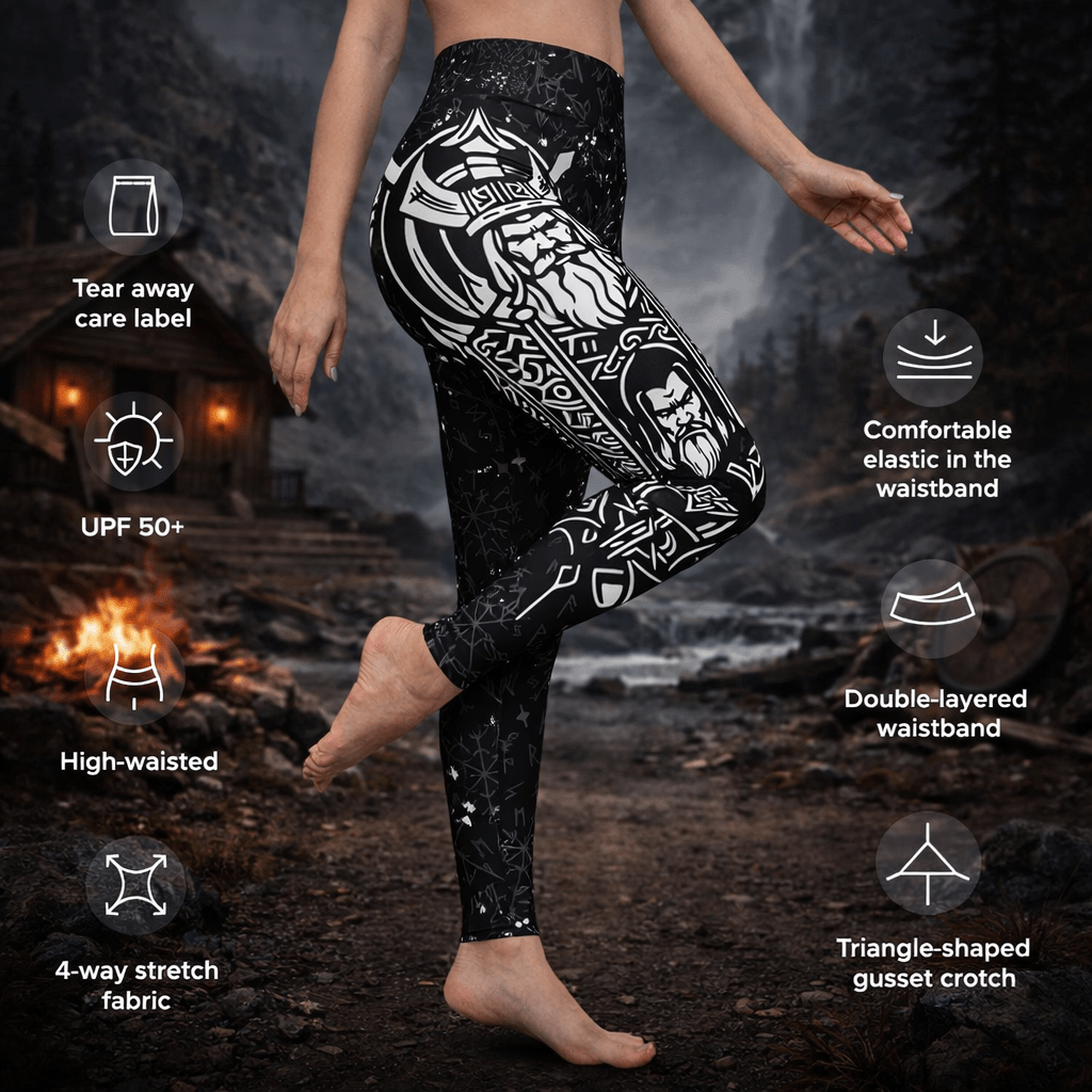 Yoga - Leggings im Wikinger Design - YogaStylz