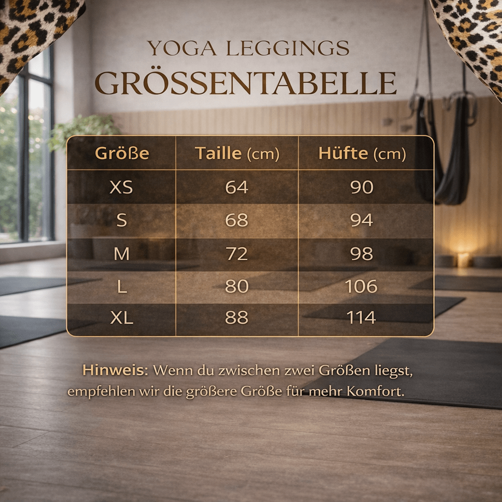 Yoga - Leggings Leopard meets Black Elegance - YogaStylz