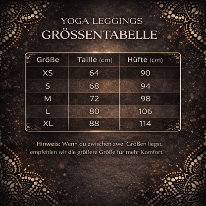 Yoga - Leggings Mandala – Schwarz - Weiß - Boho Sporthose Damen - YogaStylz