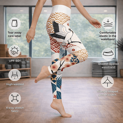 Yoga - Leggings mit abstraktem Muster - YogaStylz