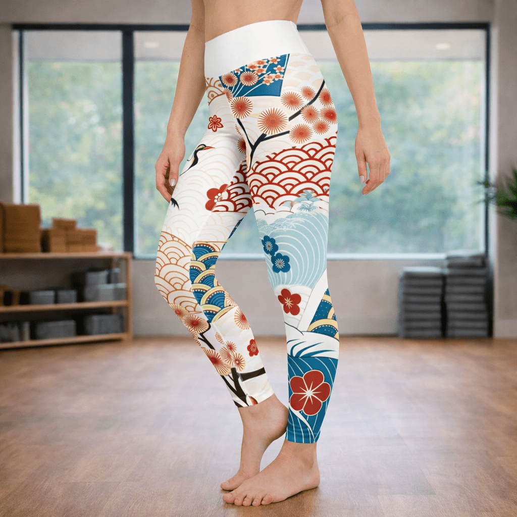 Yoga - Leggings mit abstraktem Muster - YogaStylz