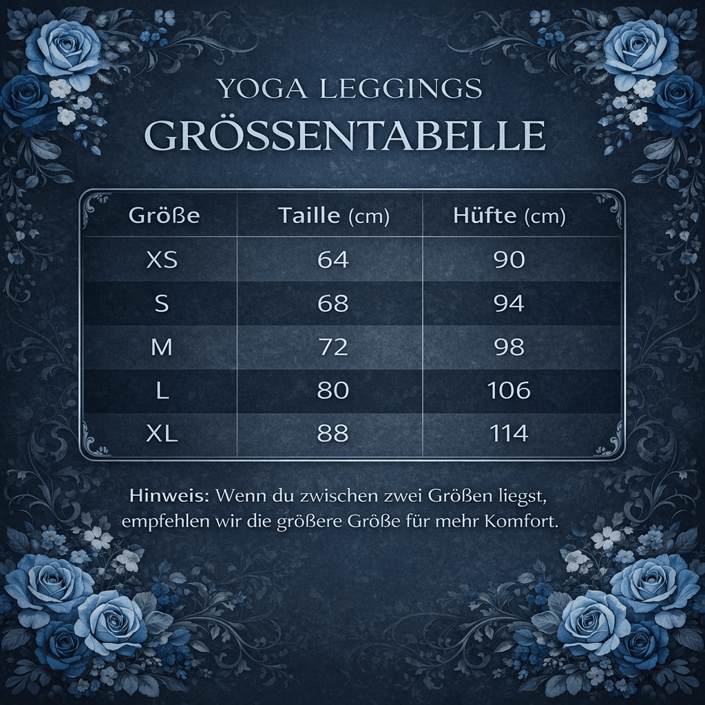 Yoga - Leggings mit Blumenmuster - YogaStylz