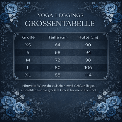 Yoga - Leggings mit Blumenmuster - YogaStylz