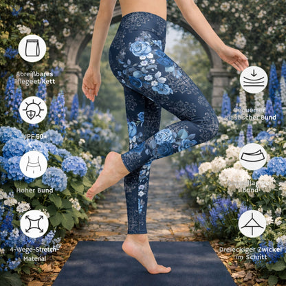 Yoga - Leggings mit Blumenmuster - YogaStylz