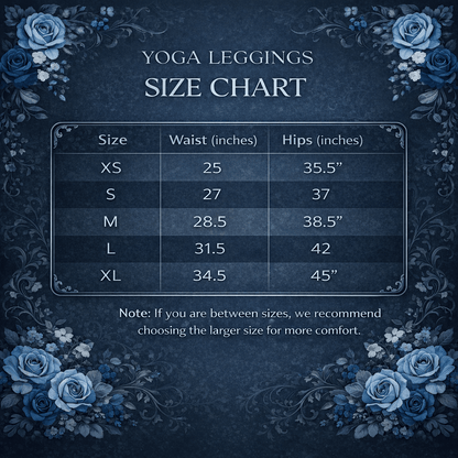 Yoga - Leggings mit Blumenmuster - YogaStylz