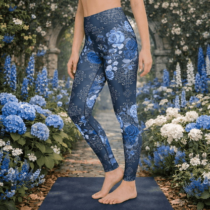 Yoga - Leggings mit Blumenmuster - YogaStylz
