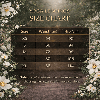 Yoga - Leggings mit floralem Muster - YogaStylz