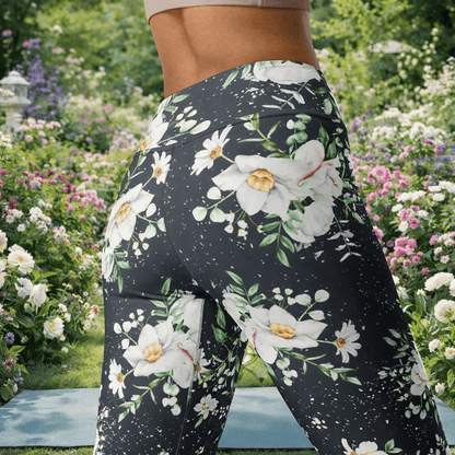 Yoga - Leggings mit floralem Muster - YogaStylz