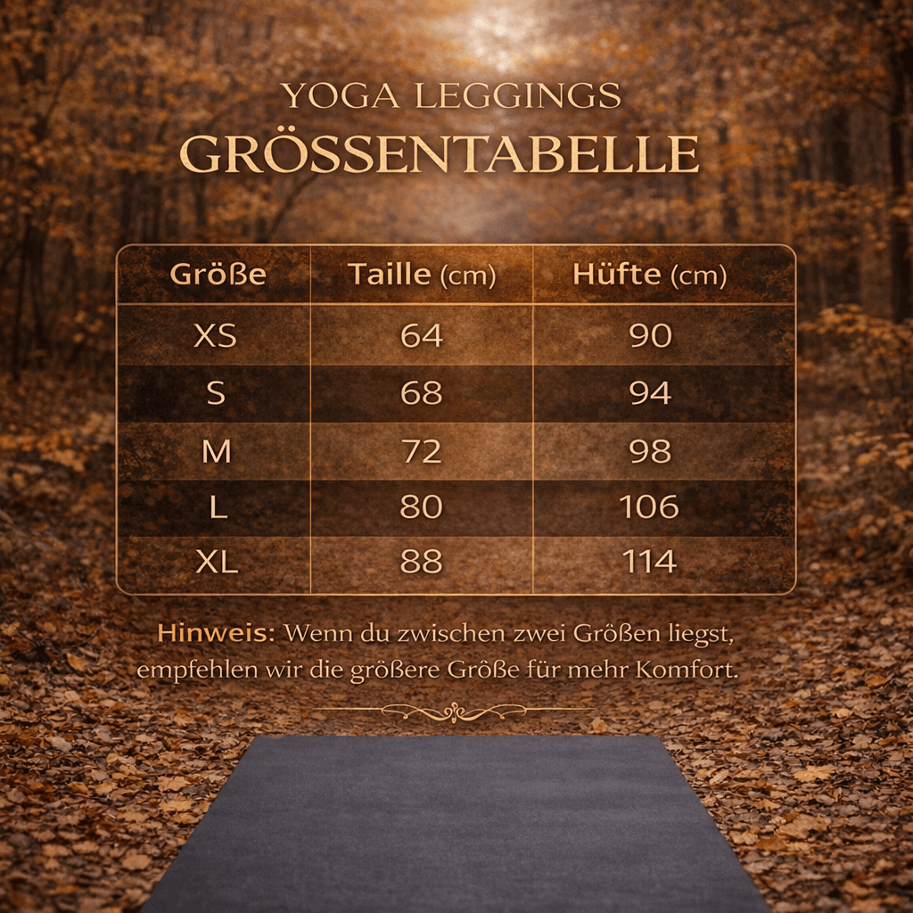 Yoga - Leggings mit Herbstlich Floralem Muster - YogaStylz