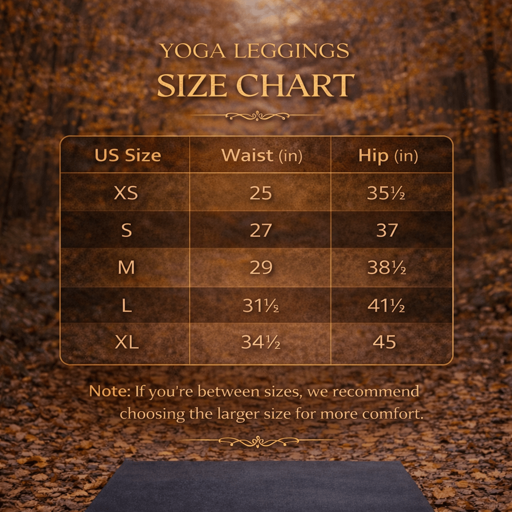 Yoga - Leggings mit Herbstlich Floralem Muster - YogaStylz