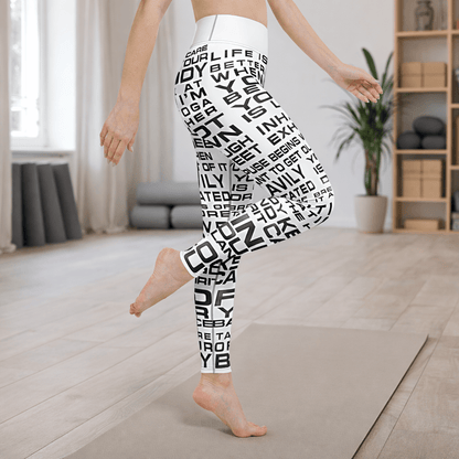 Yoga - Leggings mit inspirierenden Affirmationen - YogaStylz
