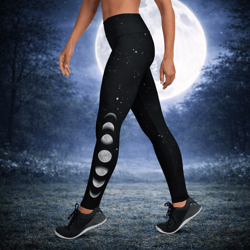 Yoga - Leggings mit Mondphasen an den Seiten - YogaStylz
