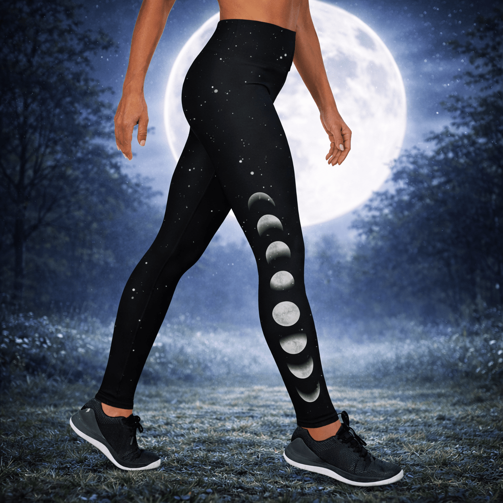 Yoga - Leggings mit Mondphasen an den Seiten - YogaStylz
