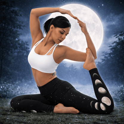 Yoga - Leggings mit Mondphasen an den Seiten - YogaStylz