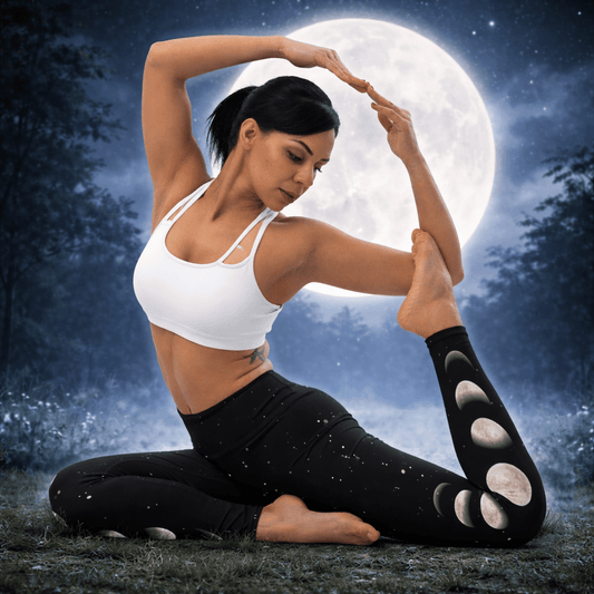 Yoga - Leggings mit Mondphasen an den Seiten - YogaStylz