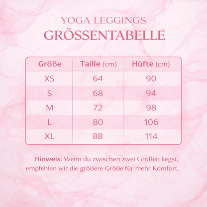 Yoga - Leggings Pinkes Marmor - Muster - YogaStylz