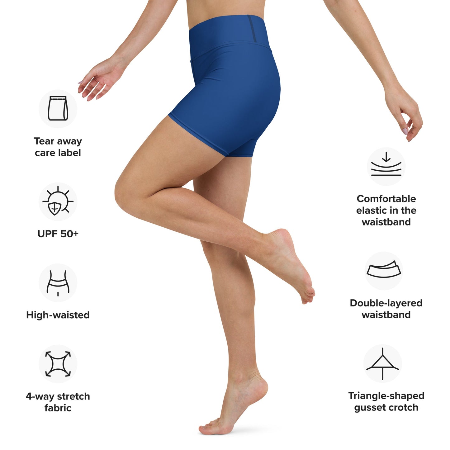 Yoga - Shorts in Dunklem Himmelblau - YogaStylz